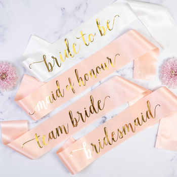 Mother Of The Bride Hen Party Sash, 4 of 4