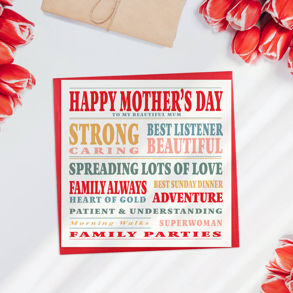 Kind Words Mother's Day Card By Lisa Marie Designs