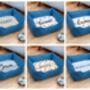 Personalised Luxury Blue Comfort Dog Bed, thumbnail 2 of 12