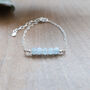 Aquamarine Sterling Silver Bracelet, thumbnail 7 of 8