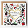 Surprise Scratch Reveal Christmas Card With Gold Heart, thumbnail 1 of 3