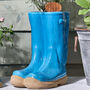 Personalised Blue Wellington Boots Planter, thumbnail 1 of 9