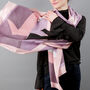 Personalised Blocks Geometric Cashmere And Modal Scarf, thumbnail 3 of 12