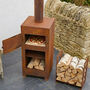 Aged Pizza Oven And Rust Chiminea Garden Heater, thumbnail 2 of 6