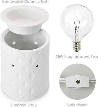 Electric Wax Melt Oil Burner For Essential Oil, 8 of 9