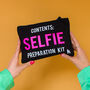 'Selfie Preparation Kit' Make Up Bag Personalised, thumbnail 4 of 7