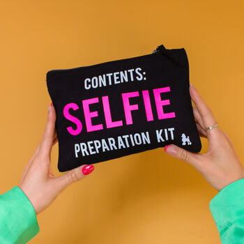 'Selfie Preparation Kit' Make Up Bag Personalised, 4 of 7