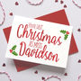 Personalised Last Christmas Before You're Mrs Card, thumbnail 1 of 3