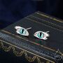 Sterling Silver Evil Eye Stud Earrings, thumbnail 1 of 11