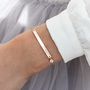 Personalised Colette Bar And Birthstone Bracelet, thumbnail 1 of 12