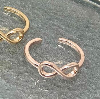 Dainty Infinity Adjustable Ring, 2 of 6