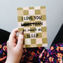 I Love You As Much As Sleep Funny Card, thumbnail 1 of 5