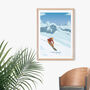 Courchevel Ski Resort France Travel Poster Art Print, thumbnail 4 of 8