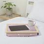 Bean Bag Cushioned Lap Tray In Pink Stars, thumbnail 1 of 5