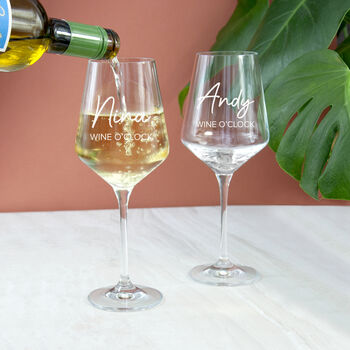 Personalised Wine O'clock Wine Glass, 2 of 4