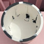 Graffiti Round Decorative Pot Black And White, thumbnail 4 of 6