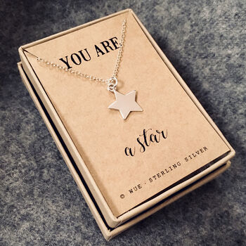 You Are A Star Silver Necklace, 5 of 6
