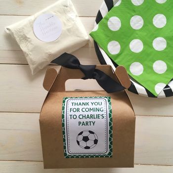 Personalised Football Baking Kit Party Bag, 2 of 3