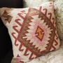 Turkish Kilim Rust Diamond Cushion, thumbnail 12 of 12