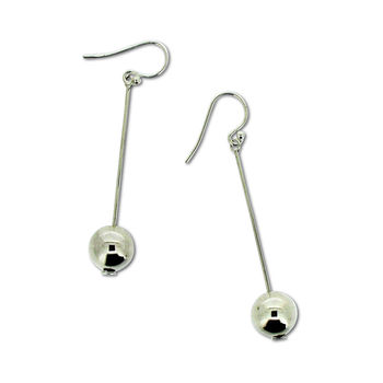 silver bauble earrings by will bishop jewellery design ...