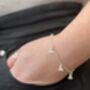 Sterling Silver Tilted Heart Charm Bracelet, thumbnail 2 of 3