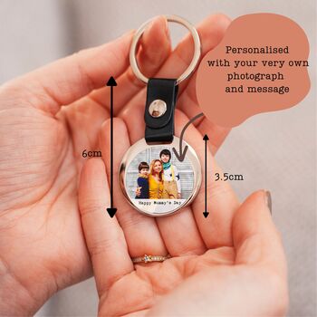 Mother's Day Personalised Photo And Message Keyring, 2 of 2
