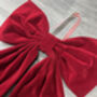 Personalised Luxury Velvet Christmas Door Bow, thumbnail 5 of 7