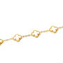 Clover Bracelet Gold/White, thumbnail 2 of 4