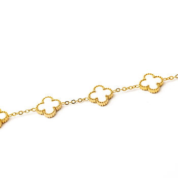 Clover Bracelet Gold/White, 2 of 4