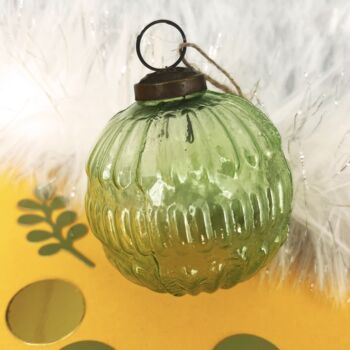 Vintage Style Glass Baubles, 2 of 3