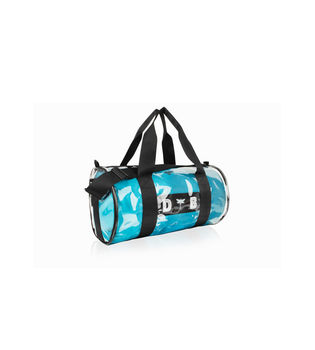 Pvc Kit Bag With Personalised Teal Satin Liner, 2 of 4