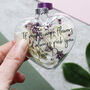Floral Glass Bauble Keepsake For Mum, thumbnail 4 of 9