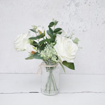 White Christmas Faux Bouquet Scandi Style, 3 of 5