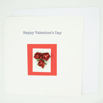 Valentines Card With Red Roses, 2 of 3