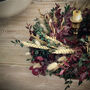Christmas Dried Ruscus Wreath With Bunny Tails, thumbnail 6 of 7