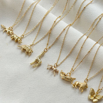 The Wildlife Collection Armadillo Pendant Necklace, 3 of 3