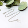 Sterling Silver Dainty Leaf Necklace, thumbnail 3 of 11