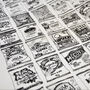 Crisp Packets Illustrated Black And White Tea Towel, thumbnail 6 of 11