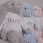 Personalised Baby Blanket And Bashful Bunny Toy, thumbnail 3 of 6