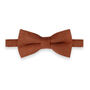 Wedding Handmade 100% Brushed Cotton Tie In Burnt Orange | Groomsmen Ties, thumbnail 8 of 10