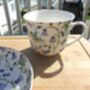 Large Cup And Saucer In Spring Harebell Design, thumbnail 11 of 12