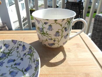 Large Cup And Saucer In Spring Harebell Design, 11 of 12