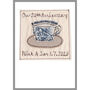 Personalised Tea Cup China 20th Anniversary Card, thumbnail 9 of 12