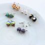 Round Multi Coloured Murano Glass Earrings, thumbnail 3 of 12