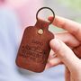 Formula One F1 Fan Personalised Leather Keyring, thumbnail 1 of 5