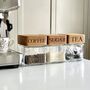 Personalised Oak Lid Glass Storage Jar Set, thumbnail 1 of 4