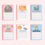 2025 Checkered Daisy Calendar, thumbnail 4 of 4