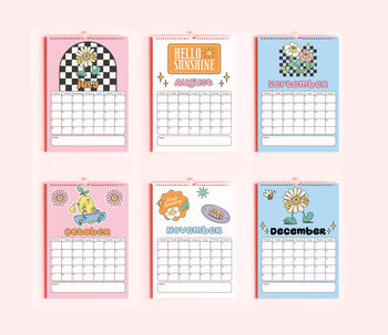 2025 Checkered Daisy Calendar, 4 of 4