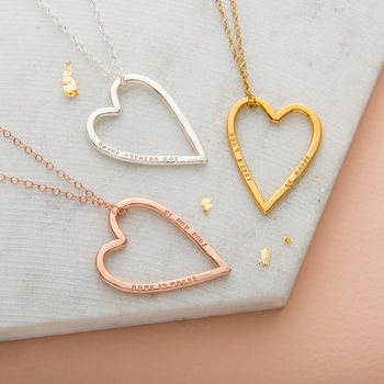 Personalised Heart Necklace, 6 of 10