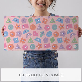 Personalised Pink Premium Shapes Wooden Name Puzzle, 2 of 5